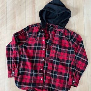 Hooded Flannel Shirt